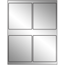 4" x 4.5"  Sheet Label