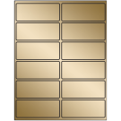 4" x 1.625"  Sheet Label