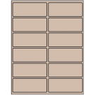 4" x 1.625"  Sheet Label