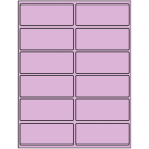 4" x 1.625"  Sheet Label