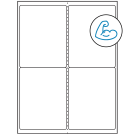 4" x 5"  Sheet Label