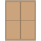4" x 5"  Sheet Label