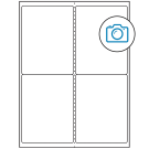 4" x 5"  Sheet Label