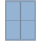 4" x 5"  Sheet Label
