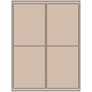 4" x 5"  Sheet Label