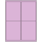 4" x 5"  Sheet Label