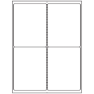 4" x 5"  Sheet Label