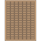 1" x 0.375"  Sheet Label