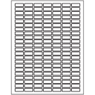 1" x 0.375"  Sheet Label