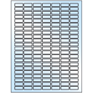1" x 0.375"  Sheet Label
