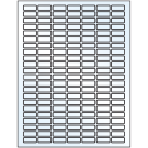1" x 0.375"  Sheet Label