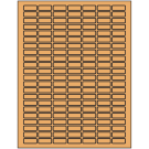 1" x 0.375"  Sheet Label