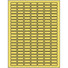 1" x 0.375"  Sheet Label