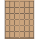 1.25" x 1.625"  Sheet Label