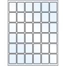 1.25" x 1.625"  Sheet Label