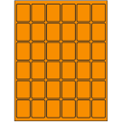 1.25" x 1.625"  Sheet Label