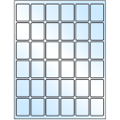 1.25" x 1.625"  Sheet Label
