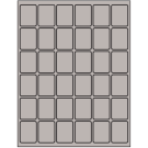 1.25" x 1.625"  Sheet Label