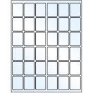 1.25" x 1.625"  Sheet Label