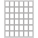 1.25" x 1.625"  Sheet Label