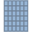 1.25" x 1.625"  Sheet Label