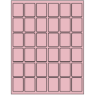 1.25" x 1.625"  Sheet Label