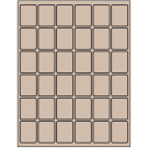 1.25" x 1.625"  Sheet Label