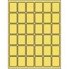 1.25" x 1.625"  Sheet Label