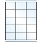 2.6875" x 2"  Sheet Label