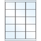 2.6875" x 2"  Sheet Label