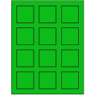 2" x 2"  Sheet Label