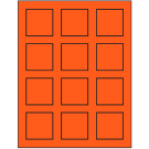 2" x 2"  Sheet Label