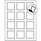 2" x 2"  Sheet Label