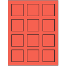 2" x 2"  Sheet Label