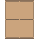 4" x 5"  Sheet Label