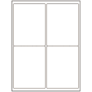4" x 5"  Sheet Label