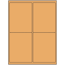 4" x 5"  Sheet Label