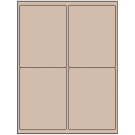 4" x 5"  Sheet Label