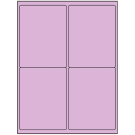 4" x 5"  Sheet Label