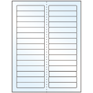 3.4375" x 0.667"  Sheet Label