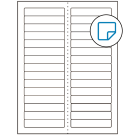 3.4375" x 0.667"  Sheet Label