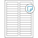3.4375" x 0.667"  Sheet Label