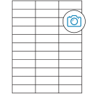 2.83" x 1"  Sheet Label