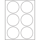 3.33" x 3.33"  Sheet Label