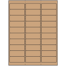 2.625" x 1"  Sheet Label