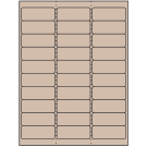 2.625" x 1"  Sheet Label