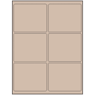 4" x 3.25"  Sheet Label