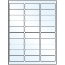 2.625" x 1"  Sheet Label