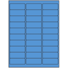2.625" x 1"  Sheet Label