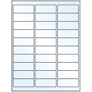 2.625" x 1"  Sheet Label